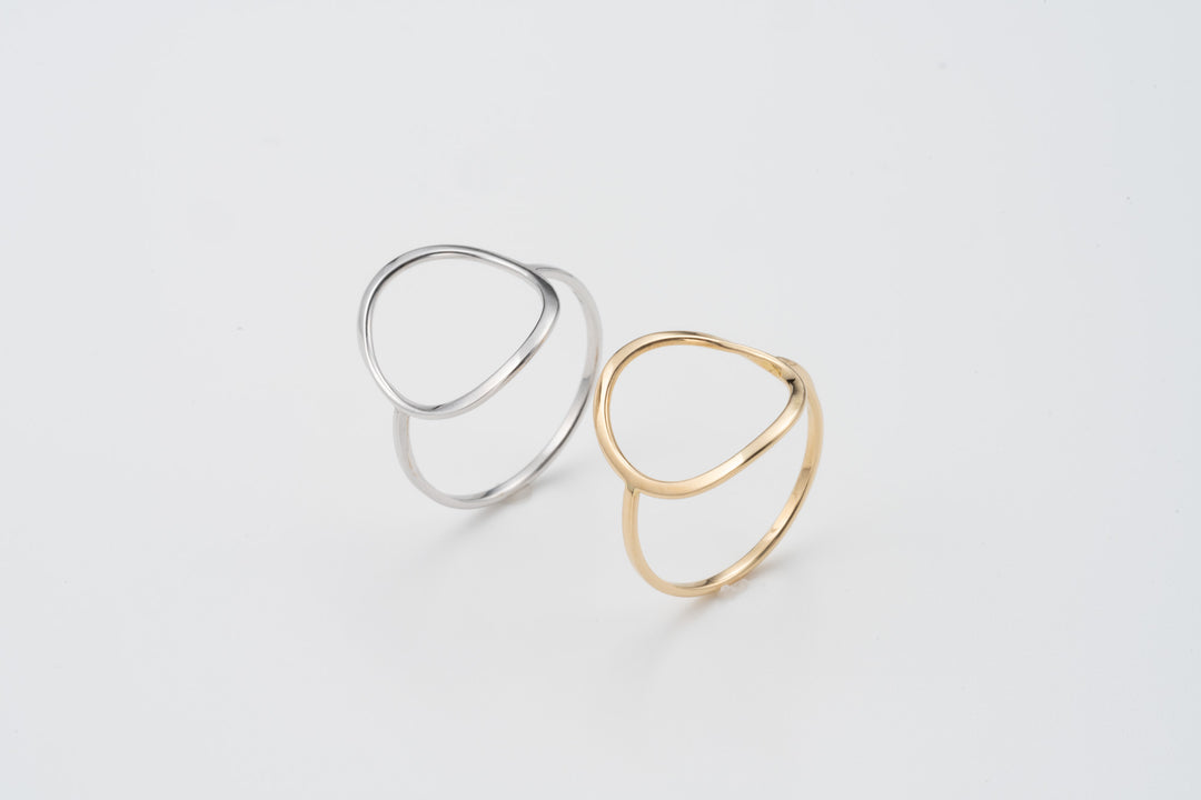 Circularity - K18 サーキュラリティリング鏡面ポリッシュ - 