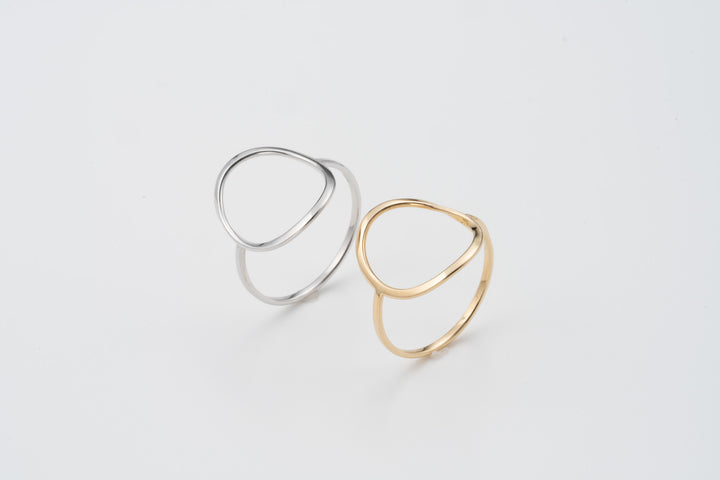 Circularity - K18 サーキュラリティリング鏡面ポリッシュ - 